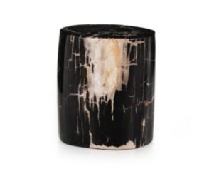 Four Hands Kos Dark Petrified Wood End Table