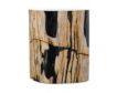 Four Hands Kos Light Petrified Wood End Table small image number 1