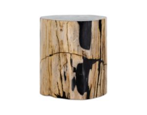 Four Hands Kos Light Petrified Wood End Table