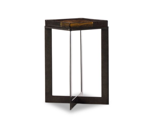 Four Hands Lennie Amber Cast Glass End Table large image number 1