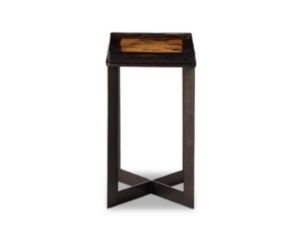 Four Hands Lennie Amber Cast Glass End Table