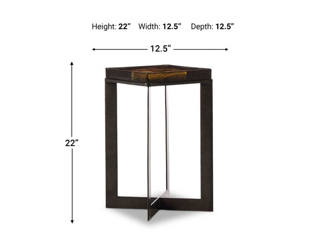 Four Hands Lennie Amber Cast Glass End Table large image number 13