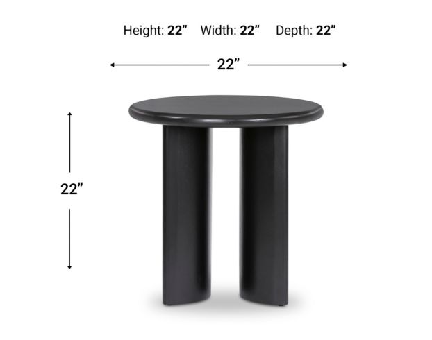 Four Hands Haiden Black Acacia End Table large image number 9