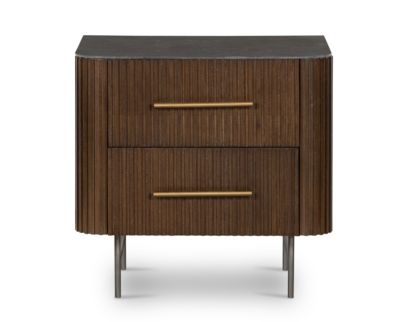 Four Hands Fletcher Terra Brown Oak Nightstand