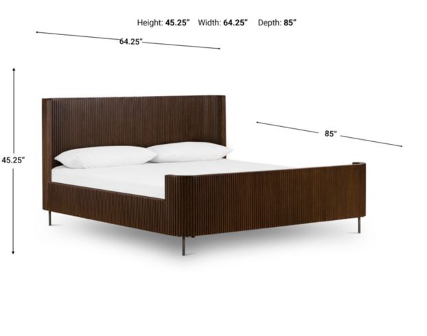 Four Hands Fletcher Terra Brown Oak Queen Bed large image number 12