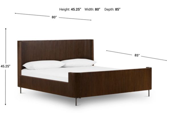 Four Hands Fletcher Terra Brown Oak King Bed large image number 12