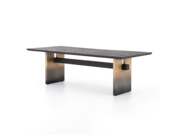 Four Hands Brennan Worn Black Dining Table large image number 2