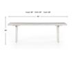 Four Hands Katarina White Dining Table small image number 11