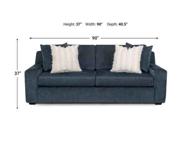 Franklin Indigo Blue Sofa large image number 7