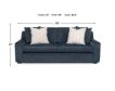 Franklin Indigo Blue Sofa small image number 7