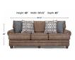 Franklin Sicily Brown Sofa small image number 11