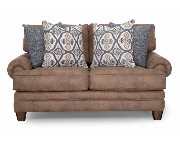 Franklin Sicily Brown Loveseat large image number 1