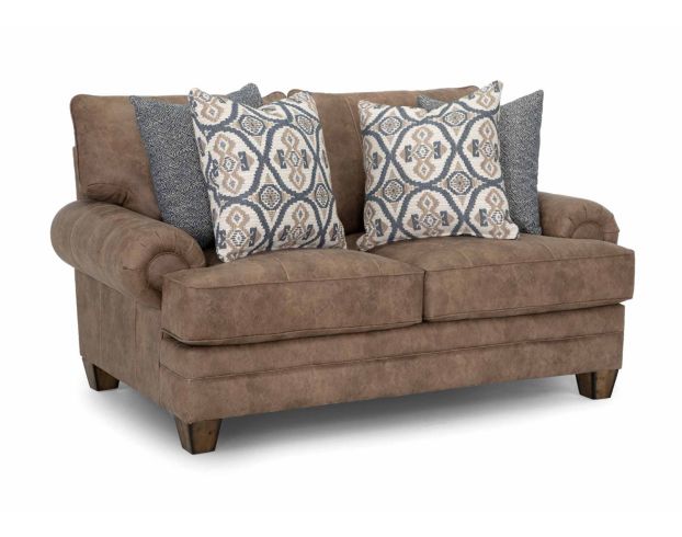 Franklin Sicily Brown Loveseat large image number 2