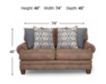 Franklin Sicily Brown Loveseat small image number 11