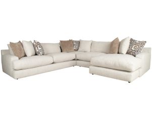 Franklin Jude Natural 3-Piece Sectional with Floating Chaise