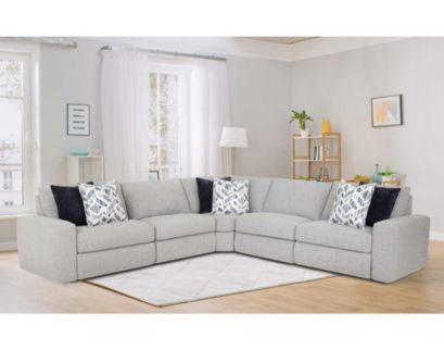 Franklin Toronto Dove 5-Piece Power Reclining Sectional