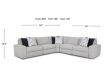 Franklin Toronto Dove 5-Piece Power Reclining Sectional small image number 9