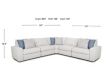 Franklin Toronto Oyster 5-Piece Power Reclining Sectional small image number 9