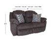 Franklin Victory Cocoa Reclining Loveseat small image number 3