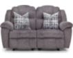 Franklin Victory Gray Rocking Reclining Loveseat small image number 1