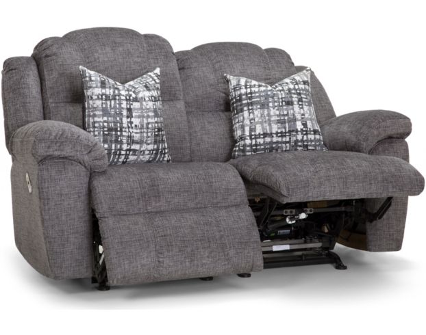 Franklin Victory Gray Rocking Reclining Loveseat large image number 4