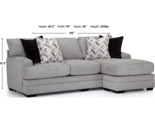 Franklin Cleo Sofa with Reversible Chaise large image number 3