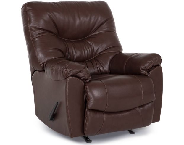 Franklin Trilogy Walnut Leather Rocker Recliner large image number 3