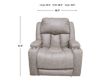 Franklin Denali Gray Power Rocker Recliner small image number 9