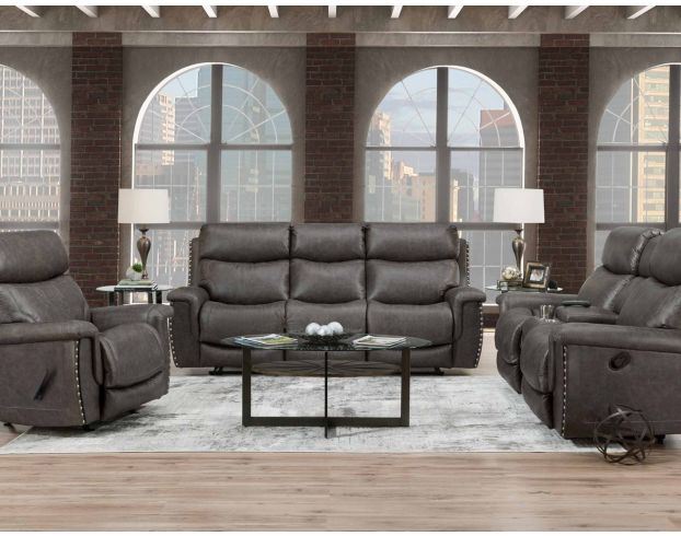 Franklin Brixton Reclining Loveseat with Console large image number 6
