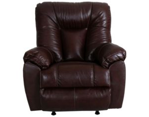 Franklin Connery Brown Leather Rocker Recliner
