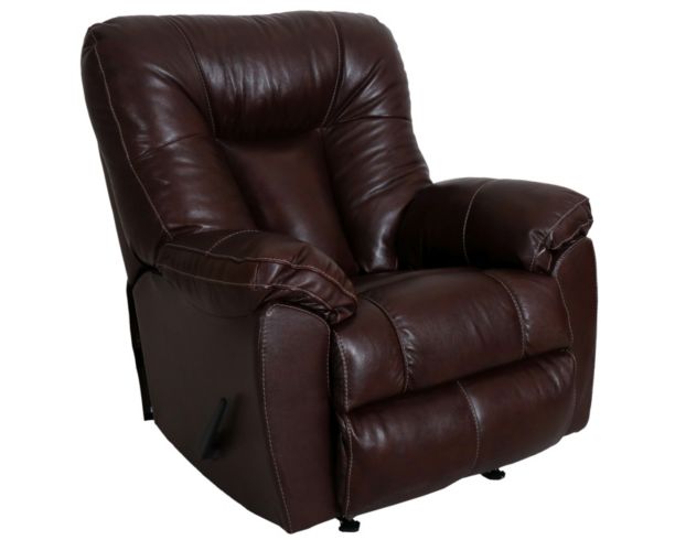 Franklin Connery Brown Leather Rocker Recliner large image number 2