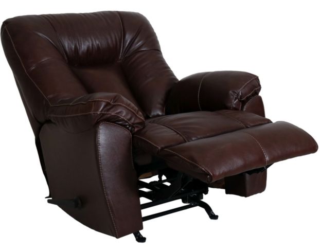 Franklin Connery Brown Leather Rocker Recliner large image number 3
