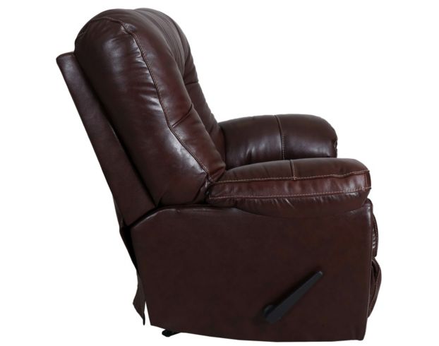 Franklin Connery Brown Leather Rocker Recliner large image number 4