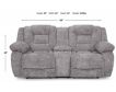 Franklin Hayworth Gray Reclining Loveseat with Console small image number 5
