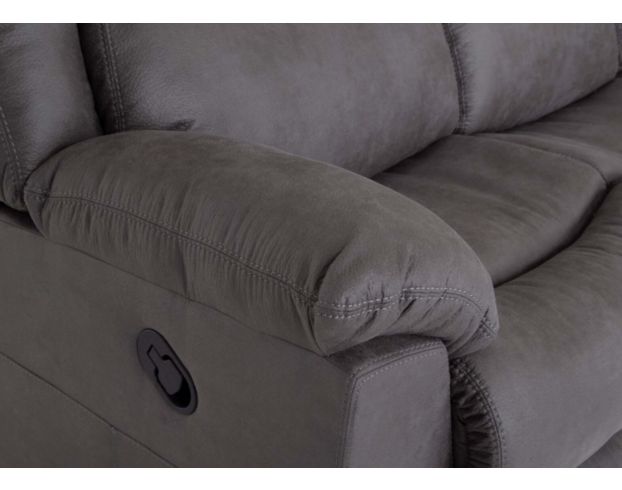 Franklin Trooper Gray Reclining Sofa large image number 5