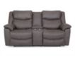 Franklin Trooper Gray Reclining Loveseat with Console small image number 1