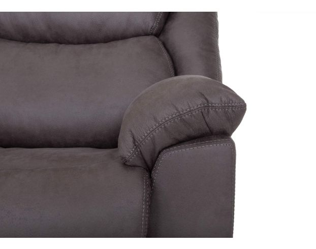 Franklin Trooper Gray Reclining Loveseat with Console large image number 5