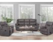 Franklin Trooper Gray Reclining Loveseat with Console small image number 7