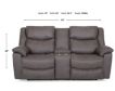 Franklin Trooper Gray Reclining Loveseat with Console small image number 8
