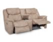Franklin Trooper Tan Reclining Loveseat with Console small image number 4