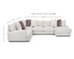 Franklin Lennox 4-Piece Sectional with Right-Facing Chaise small image number 7
