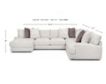 Franklin Lennox 4-Piece Sectional with Left-Facing Chaise small image number 7