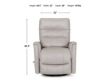 Franklin Leo Swivel Glider Recliner In Silver small image number 8