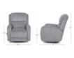 Franklin Stratus Gray Swivel Glider Recliner small image number 7