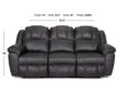 Franklin Castello Gray Reclining Sofa small image number 6