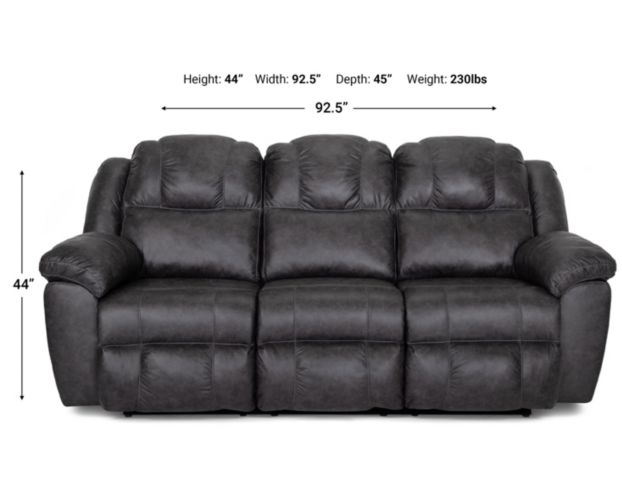 Franklin Castello Gray Reclining Sofa large image number 6