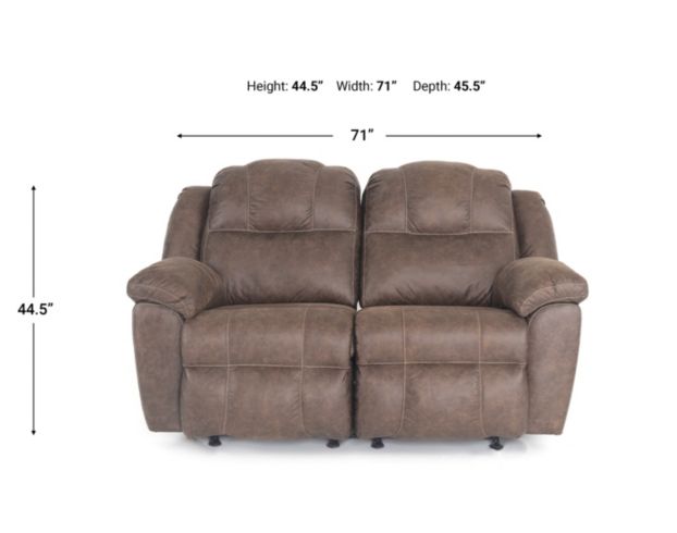 Franklin Castello Walnut Reclining Loveseat large image number 10