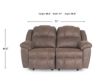 Franklin Castello Walnut Reclining Loveseat small image number 10