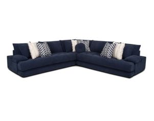 Franklin Neptune Blue 3 Piece Sectional w/ USB Ports