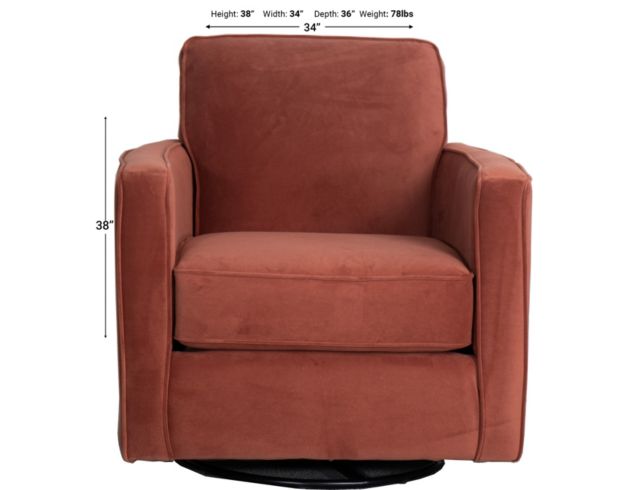 Fusion Grab A Seat Rosewood Swivel Glider large image number 5